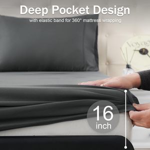 Tùy Chỉnh Mềm Mại Thoáng Khí Bộ Đồ Giường Tấm Đặt Nữ Hoàng/Vua 4 Cái Khăn Choàng Đặt Cho Nhà Khách Sạn - Product Image 3