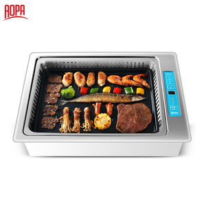 AOPA-<span class=keywords><strong>parrilla</strong></span> eléctrica <span class=keywords><strong>cuadrada</strong></span> coreana, para restaurante - Product Image 3