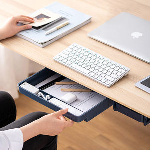 Creative desk hidden box, drawer storage box paste-type storage box under the desk desktop organizer plastic drawer storage/