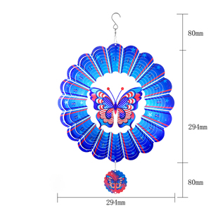 Atrapasueños de Mariposa para Exteriores, Atrapasueños de 12 Pulgadas Ya Termosellados para Ahuyentar Aves del Patio y la Granja - Product Image 2
