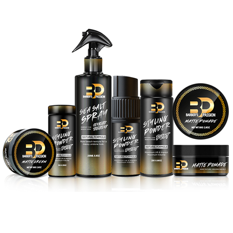 Personalizar cores perfumadas, longa duração, acabamento fosco, moldar o volume do cabelo, spray para homens