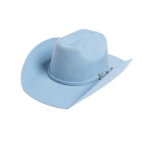 Sombrero de Vaquera LAISE Personalizado de Fieltro para Mujer, Estilo Vintage, Ala Ancha, 100% Lana de Calidad para Uso Casual al Aire Libre - Product Image 1