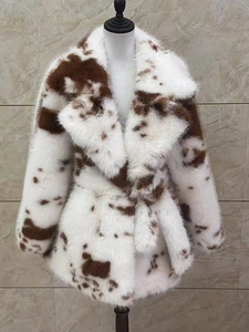 <span class=keywords><strong>Manteau</strong></span> en fausse fourrure pour <span class=keywords><strong>femme</strong></span>, collection Hiver 2025, longueur moyenne, col tailleur britannique, chaud, <span class=keywords><strong>imitation</strong></span> fourrure de renard, pour la chaleur - Product Image 2