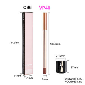 シャープナー自社ブランドマット防水高顔料リップライナーペンシルOEM ODMビーガンリップライナー - Product Image 6