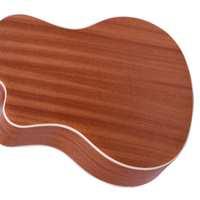 Ukulélé Cutaway Mat en Contreplaqué Sapele de Haute Qualité Surpass Music, 24/26 Pouces, Guitare à Quatre Cordes