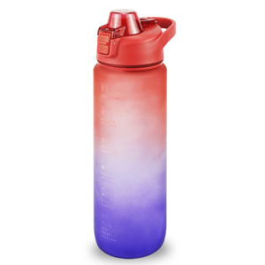 Campione gratuito bottiglia d'acqua per bambini 1000ml, senza BPA Tritan Matte con coperchio antigoccolo motivazionale e Anti-perdita - Product Image 3