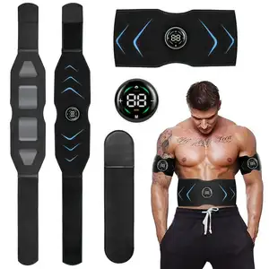 Electric Abdominal Muscle Trainer Body Massager Pads EMS Muscle Vibration Shaper Stimulator Weight Loss Stickers Body Slimming B
