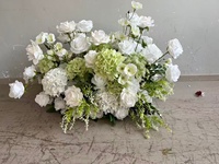 Echt Aussehende Hortensien in Rosa und Grün für Hochzeitsblumenarrangements, Tischdekoration, Künstliche Blumen für Babyparty, Gangdekoration und Partydekoration