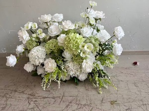 Arreglos Florales de Hortensias Rosas y Verdes de Tacto Real para Bodas, Centros de Mesa, Decoración Artificial para Baby Shower y Pasillos de Fiesta - Product Image 2