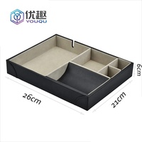 Vente en gros Table personnalisée Bureau à domicile Accessoires de service Organisateur Valet Plateaux Plateau de rangement pour hommes
