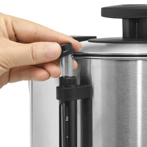 หม้อต้มน้ำชาบาต 50 60 100 ถ้วย หม้อต้มน้ำสำหรับใช้ในบ้าน ร้านกาแฟ ครัว ดีไซน์ชิ้นเดียว สแตนเลส หม้อต้มน้ำ/กาต้มน้ำ 10 ลิตร - Product Image 4