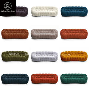 <span class=keywords><strong>Sofa</strong></span> Gelembung Mewah Desain Baru Warna Kuning Berumbai Custom 2 Dudukan <span class=keywords><strong>Sofa</strong></span> Gelembung Beludru Hijau Roche Bobois - Product Image 6