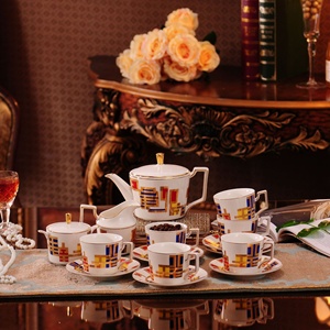 Hot Sale Luxury European Ceramic Kitchen Accessories Fine Porcelain Coffee <b>Tea</b> <b>Sets</b> - Product Image 1
