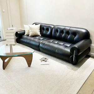 <span class=keywords><strong>2026</strong></span> उच्च गुणवत्ता वाले काले चीनी बादल चमड़े के सोफे उच्च अंत चमड़े 3 सीटर सोफे होटल अपार्टमेंट लिविंग रूम फर्नीचर - Product Image 6