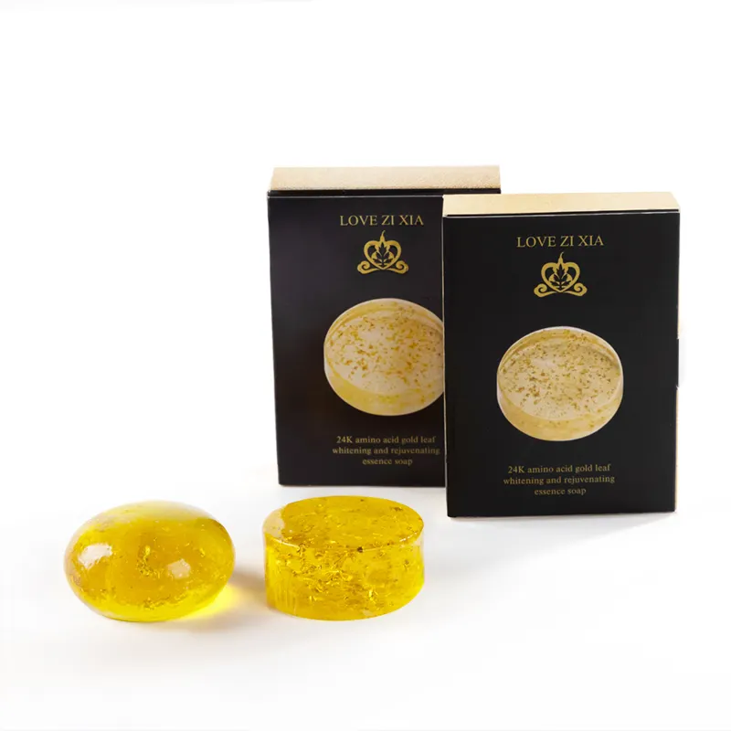 LOVE ZI XIA 24K Gold Foil Amino Acid Handmade Soap Gentle Cleansing Facial Oil Control Moisturizing In addition to Mite Soap OEM