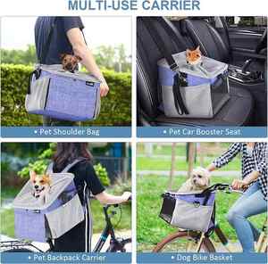 <span class=keywords><strong>Panier</strong></span> pliable multifonctionnel <span class=keywords><strong>pour</strong></span> <span class=keywords><strong>vélo</strong></span> Pliable Pet Cat Dog Carrier Front Removable - Product Image 2
