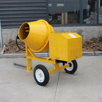 Bétonnière à tambour portable de haute qualité, mini, mobile, diesel, électrique, à haut rendement, productivité 2 m³/h