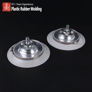 Aérateur à disque en caoutchouc silicone haute précision sur mesure, plaque d'aspiration industrielle avec axe métallique et pince en acier inoxydable - Product Image 4