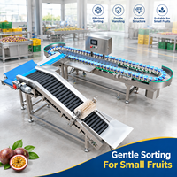 Sorteermachine voor de post-behandeling van oogstproducten, geschikt voor het sorteren van passievruchten, grapefruit en andere verse landbouwvruchten