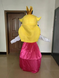 Costume de mascotte de <span class=keywords><strong>princesse</strong></span> <span class=keywords><strong>Peach</strong></span> personnalisé pour <span class=keywords><strong>adulte</strong></span>, prix d'usine en gros, costume de fête de personnage de dessin animé unisexe - Product Image 5