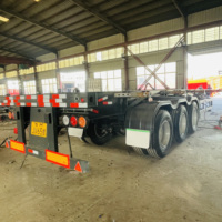 Châssis de semi-remorque benne basculante en acier JINFENG à 2 essieux de 20 pieds, directement de l'usine, à vendre