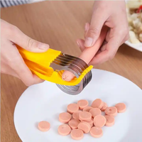 Multifunctionele roestvrijstalen milieuvriendelijke groente- en fruitsnijder, keukenhulp, food grade bananen snijder