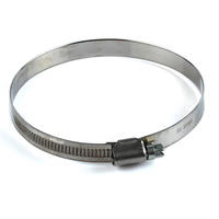 Collier de serrage réglable en acier inoxydable de type allemand pour tuyau à vis sans fin