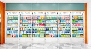 Estante de Farmacia de Pared Resistente de Metal y Madera Personalizable - Estanterías Ajustables con Recubrimiento de Polvo Epoxi para Exhibición de Medicamentos (Rápido) - Product Image 3