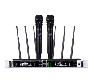 Microphone sans fil TopYun G-26 à 6 antennes, portée effective de 800 m, véritable diversité, microphone portable pour les professionnels de l'église - Product Image 6