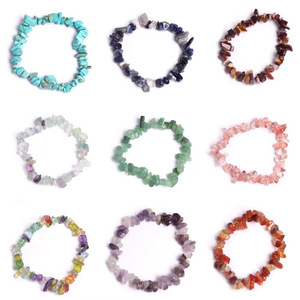 Collection <span class=keywords><strong>de</strong></span> Bracelets Faits Main en Pierres Naturelles Exquises – Bracelets Extensibles en Pierres Précieuses Naturelles avec Perles <span class=keywords><strong>de</strong></span> Pierres Concassées, Quartz <span class=keywords><strong>Rose</strong></span> et Améthyste pour la Guérison - Product Image 3