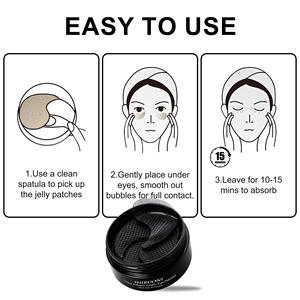 OEM ODM Orgánico Vegano Antiarrugas Hinchazón Caviar Péptido PDRN Mascarilla de hoja de gelatina Parches debajo de los ojos Círculo oscuro Brillo - Product Image 5