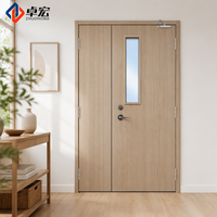 Porte coupe-feu en bois, porte en bois ignifugée avec âme isolante pour la sécurité des bâtiments commerciaux