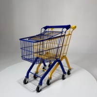 Chariot de courses pliable en maille pour enfants, léger, en plastique de haute qualité, 4 roues, plaqué zinc, logo personnalisé, OEM