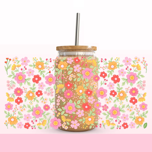 Cherrylicious Kawaii Design Glass <span class=keywords><strong>Can</strong></span> Wrap Retro Girly Red Gingham UV DTF Transferencia de calor en PET y PVC para tazas - Product Image 6