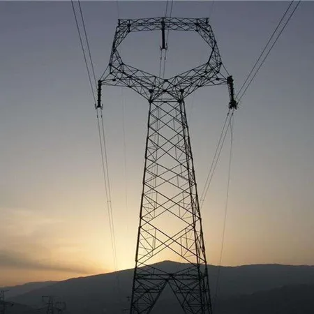 Torre eléctrica de acero galvanizado, torre de transmisión de energía de alta tensión para telecomunicaciones