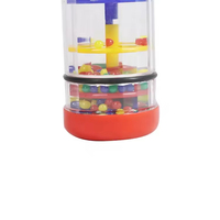 Children's Rainmaker Music Toy Raindrop Sound Tube Ball Hourglass Percussion Instrument Educational Baby Sound Toy Plastic 20CM