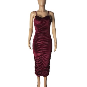 Stylish Suspender Pleated Slim Midi Girls' Dresses Fashion - Product Image 4
