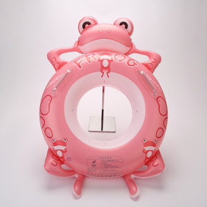Frog Children's Swimming Ring 60cm With Handle Thickened PVC Infant Toddler Float - Product Image 1