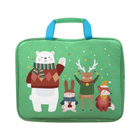 Bolso de lona impermeable para estudiantes, bolsa de almacenamiento portátil para niños, bolsa para libros y artículos de papelería de viaje