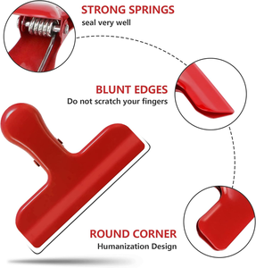 Wholesale Kitchen Food Preservation Stainless Steel Snack <strong>Bag</strong> <strong>Clips</strong> Custom Logo Food <strong>Clips</strong> for Promotional Gift <strong>Clip</strong> - Product Image 6