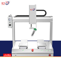Suministro de fábrica Jinma: Máquina dispensadora automática en línea de alta precisión con estructura de pórtico, controlada por PLC y motor de alta potencia, para rodamientos.