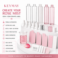 Tonique Visage Hydratant et Apaisant à l'Eau de Rose, Acide Hyaluronique et Vitamine C, Éclaircissant, Soin du Visage Végétalien, Marque Blanche, OEM ODM