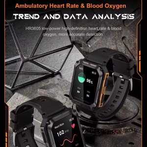Drioshipping Touch Screen <b>Smart</b> <b>Watch</b> for Men IP68 BT Outdoor Sport Mode Healthy Monitor Inteligente Reloj Square - Product Image 6