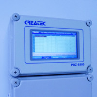 POZ-8300 contrôleur D'ozone. L'ozone dissous + pH + Température en ligne la mesure et le contrôle. Écran tactile, avec la courbe