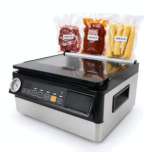 Scelleuse sous vide OEM pour aliments riches en liquides, cuisson sous vide, scelleuse intelligente - Impression de date/nom d'aliment - Product Image 1
