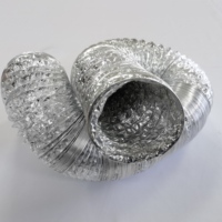 Conduit flexible en aluminium à double couche de 10 pouces personnalisé pour l'industrie, vente directe des fabricants de climatisation