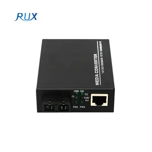 Gigabit 10/100/1000M Ethernet Duplex SC/UPC Fiber Port Optical Fiber Media Converter