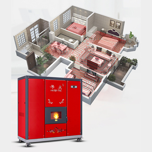 Chaudière à biomasse à commande numérique à économie d'énergie 75 kW, poêle à eau chaude, foyer à granulés de bois - Product Image 2