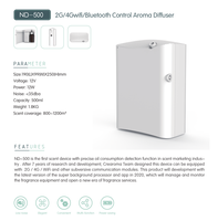 Diffuseur d'arômes intelligent électrique Crearoma 500 ml avec télécommande intelligente, machine à parfum d'aromathérapie avec diffuseur de parfum HVAC