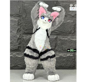Costume <span class=keywords><strong>de</strong></span> mascotte personnalisé en fourrure <span class=keywords><strong>de</strong></span> renard ou <span class=keywords><strong>de</strong></span> lapin, avec bandeau pour la tête, pour le <span class=keywords><strong>carnaval</strong></span> <span class=keywords><strong>de</strong></span> <span class=keywords><strong>Venise</strong></span> - Product Image 3